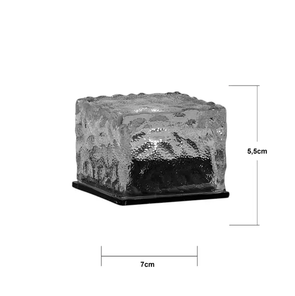 Dekorationsbelysning Solcell 'Icecube' 3 p