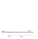 Ljusslinga LED 'Dew Drop Micro' 36m