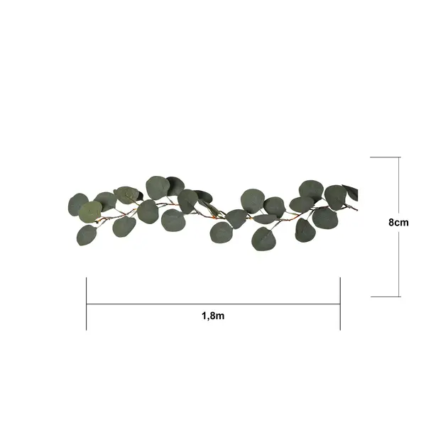 Ljusslinga Batteri 'Eucalyptus' 1,8m