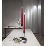 LED Antikljus 2-pack Flamme Slim Röd 28,5 cm