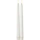 LED Antikljus 2-pack Flamme Slim Outdoor Vit 28 cm