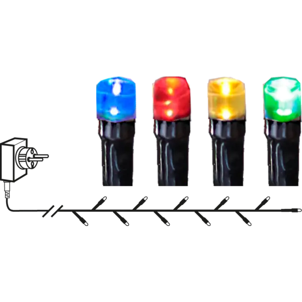 Ljusslinga LED 'Flashy Multi' 21m