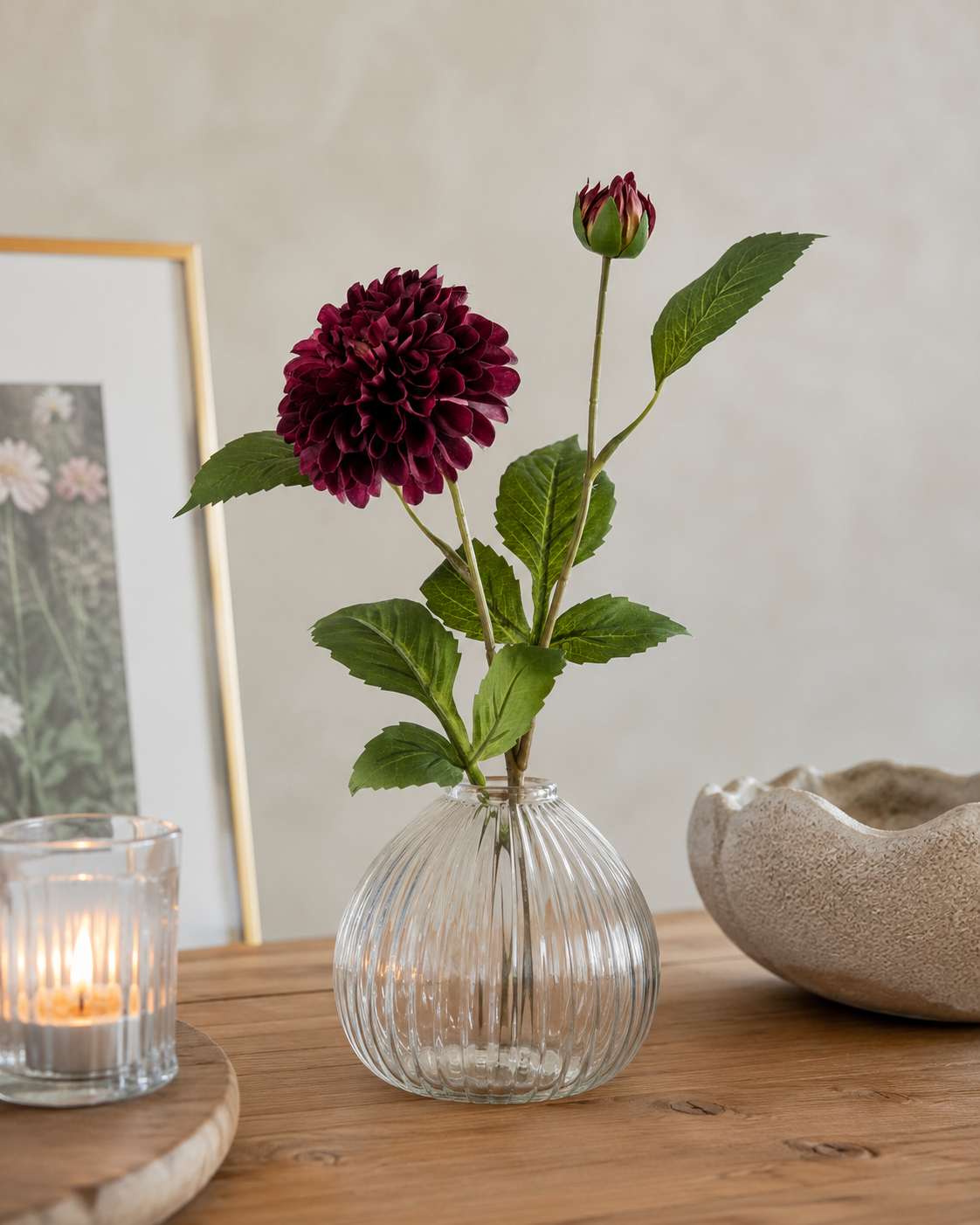 Dahlia pompon lavendel x2 61 cm