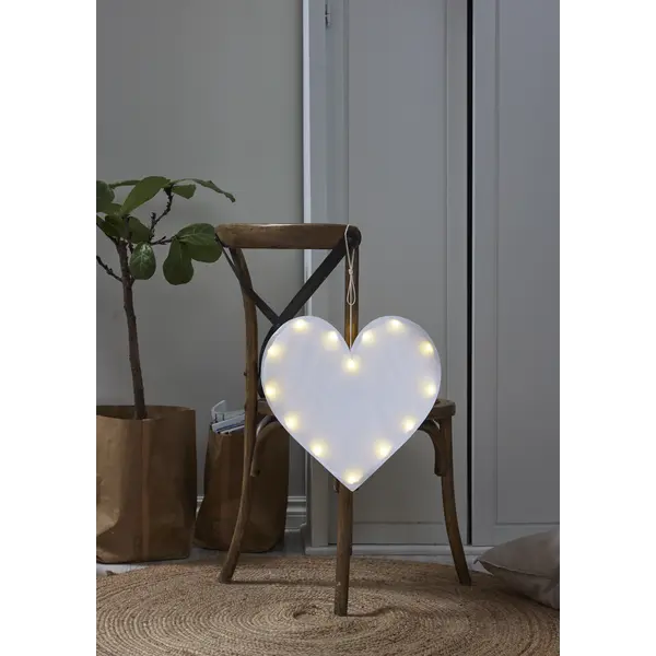 Hängande dekoration Milla Vit hjärta