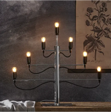 Ljusstake Milano Krom metall 7L