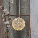 Glaskula Glow Snow Frosrad 20cm