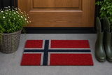 Dörrmatta 'Norges Flagga' 23x53cm