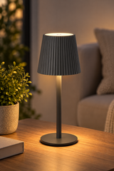 Uppladdningsbar bordslampa – Grå, 27 cm
