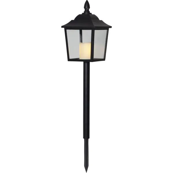 LED Gravlykta Flame Svart 14,5x52 cm