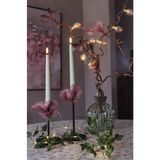 LED Antikljus 2-pack Flamme Candy Grön 26 cm