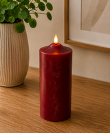 Blockljus LED 'Flamme' Röd H17cm