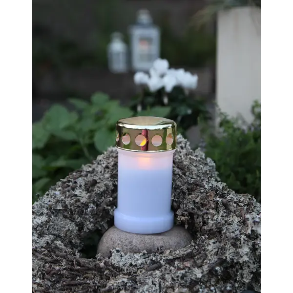 LED Gravljus Serene vitt H13,5cm
