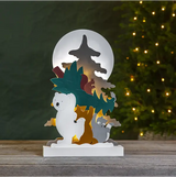 Inomhusdekoration Forest Friends Multi isbjörn bär gran