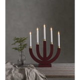 Ljusstake Eli Röd 5L