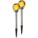 Gångbelysning Solcell 'Roma' Amber 2-pack