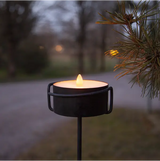 LED Ljus Torch Candle Svart 10,5x7 cm