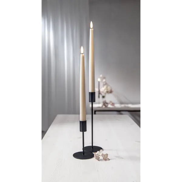LED Antikljus 2-pack Flamme Slim Beige 28,5 cm