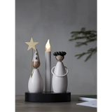 Ljusstake Christmas Joy Vit lucia 1L