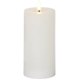 LED Blockljus Flamme Flow Vit 7,5x17,5 cm