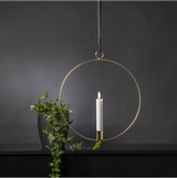 Inomhusdekoration Flamme Ring Mässing hängande 30 cm