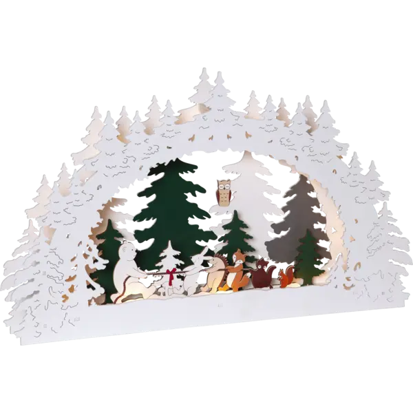 Ljusstake Forest Friends Multi dragkamp B/O