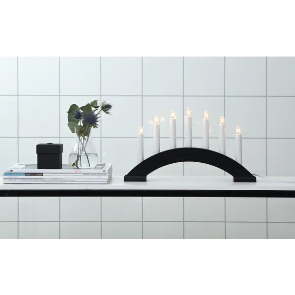 Ljusstake Bea Svart båge 7L