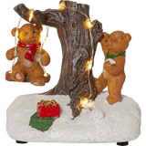 Dekorativt sceneri Tedville Multi björnar 2-pack