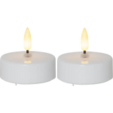 LED Värmeljus 2-pack Flamme Vit 5,8x5,5 cm
