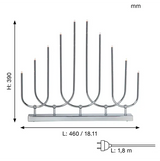 Ljusstake Novum Krom metall 10L