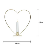 Inomhusdekoration Flamme Heart Mässing bord 28 cm