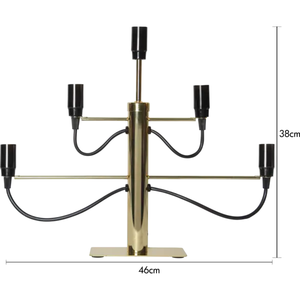 Ljusstake Milano Mässing metall 5L