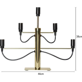 Ljusstake Milano Mässing metall 5L