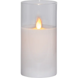 LED Blockljus M-Twinkle Transp. glas 15 cm