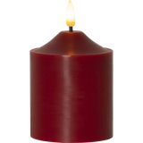 LED Blockljus Flamme Top Röd 7,5x12 cm