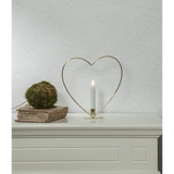 Inomhusdekoration Flamme Heart Mässing bord 28 cm