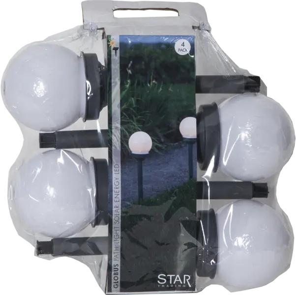 Gångbelysning Solcell 'Globus' 4-pack
