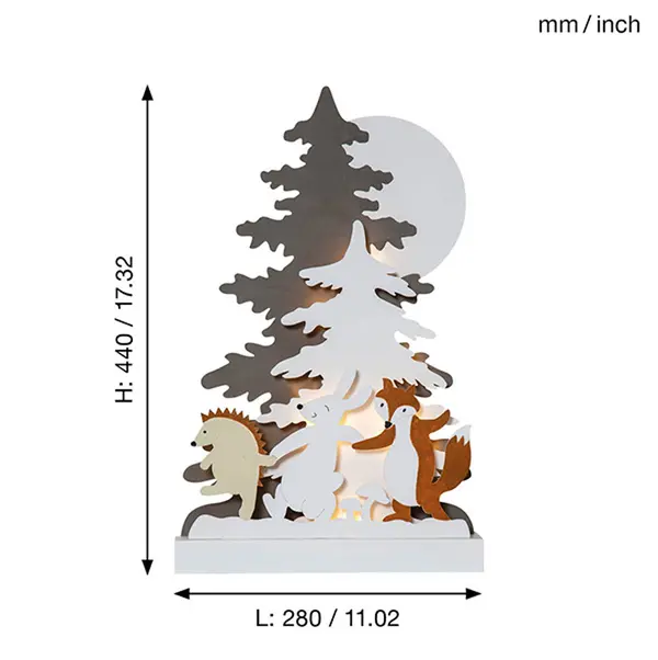 Inomhusdekoration Forest Friends Multi dansande djur