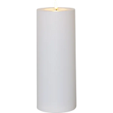 LED Ljus Flamme Rak Vit 10x27,5 cm
