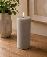 LED Blockljus H22,5cm Grå