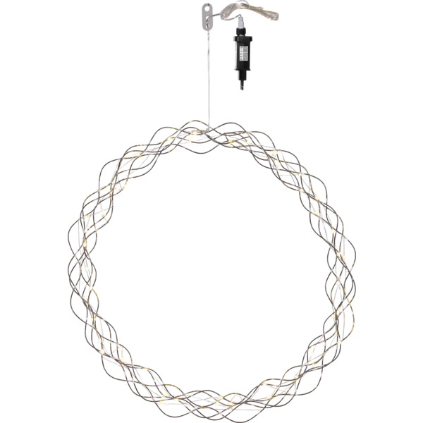Krans Curly Silver 45cm