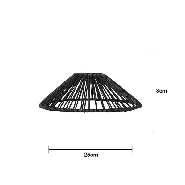 Lampskärm Vide Svart 25cm