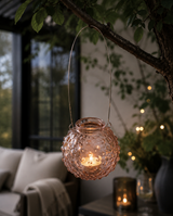 Glasvas med handtag -  Rosa