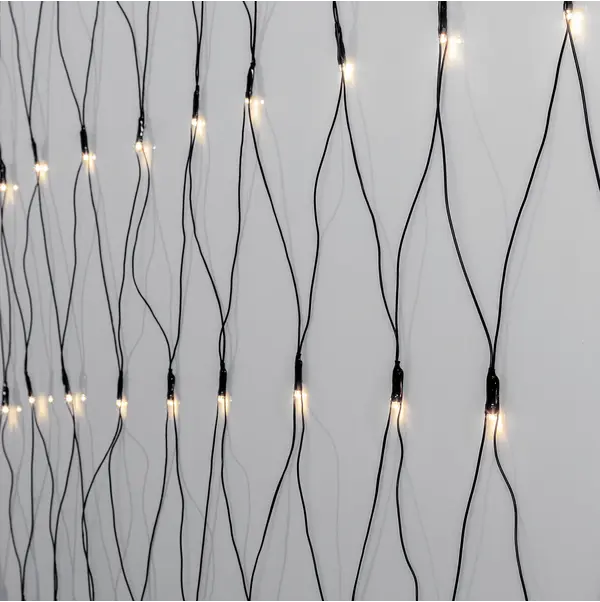 Ljusnät LED 'Crispy Ice White' 2m