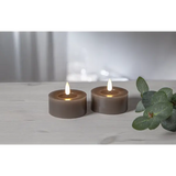 LED Värmeljus 2-pack Flamme Flow Mullvad 7x5,5 cm