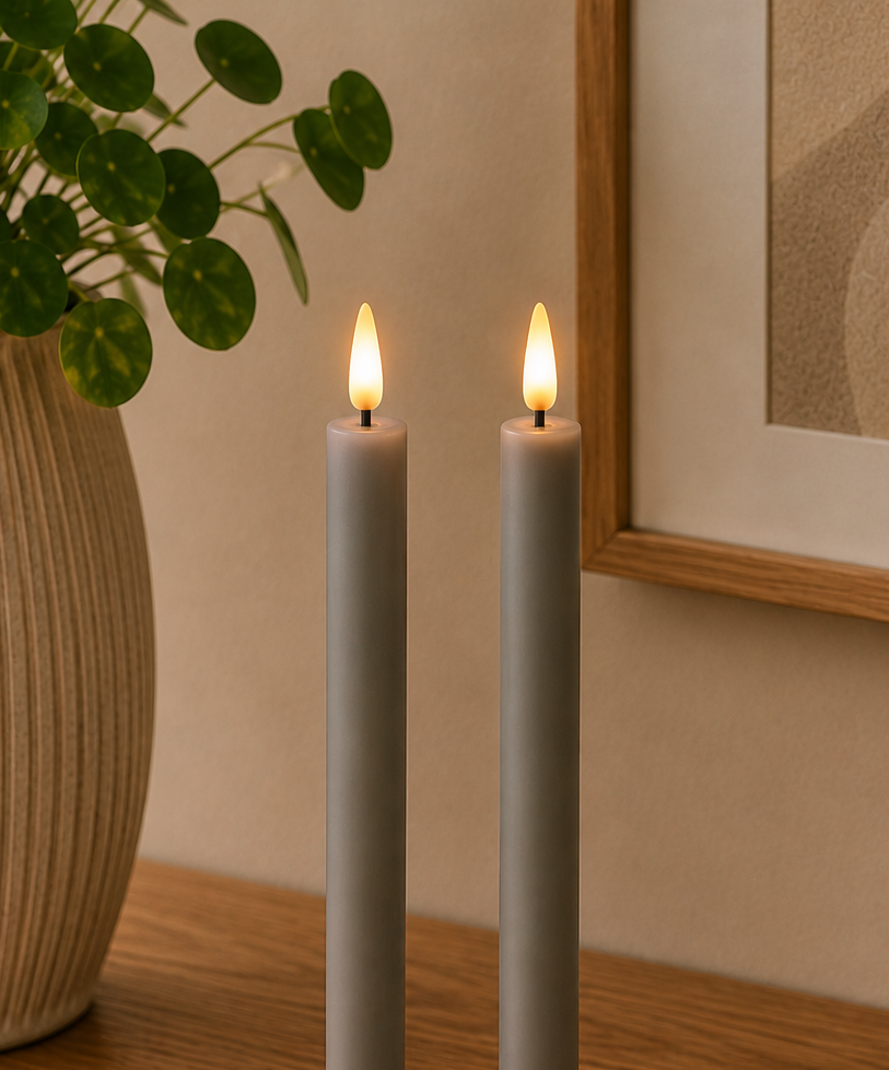 LED Kronljus H24,5cm Grå