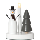 Ljusstake Christmas Joy Vit snögubbe 1L