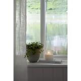 LED Ljus Flamme Romb Transp. glas 10 cm