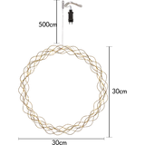 Krans Curly Guld 30cm