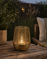 Lykta 'Wire' Guld H12cm