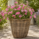 Planteringskorg 'Rattan Round' 35x36cm